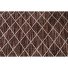 Manchester 3451 Chocolate Brown Cross Patterned Wool Runner Rug - Rugs Of Beauty - 2
