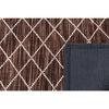 Manchester 3451 Chocolate Brown Cross Patterned Wool Runner Rug - Rugs Of Beauty - 3