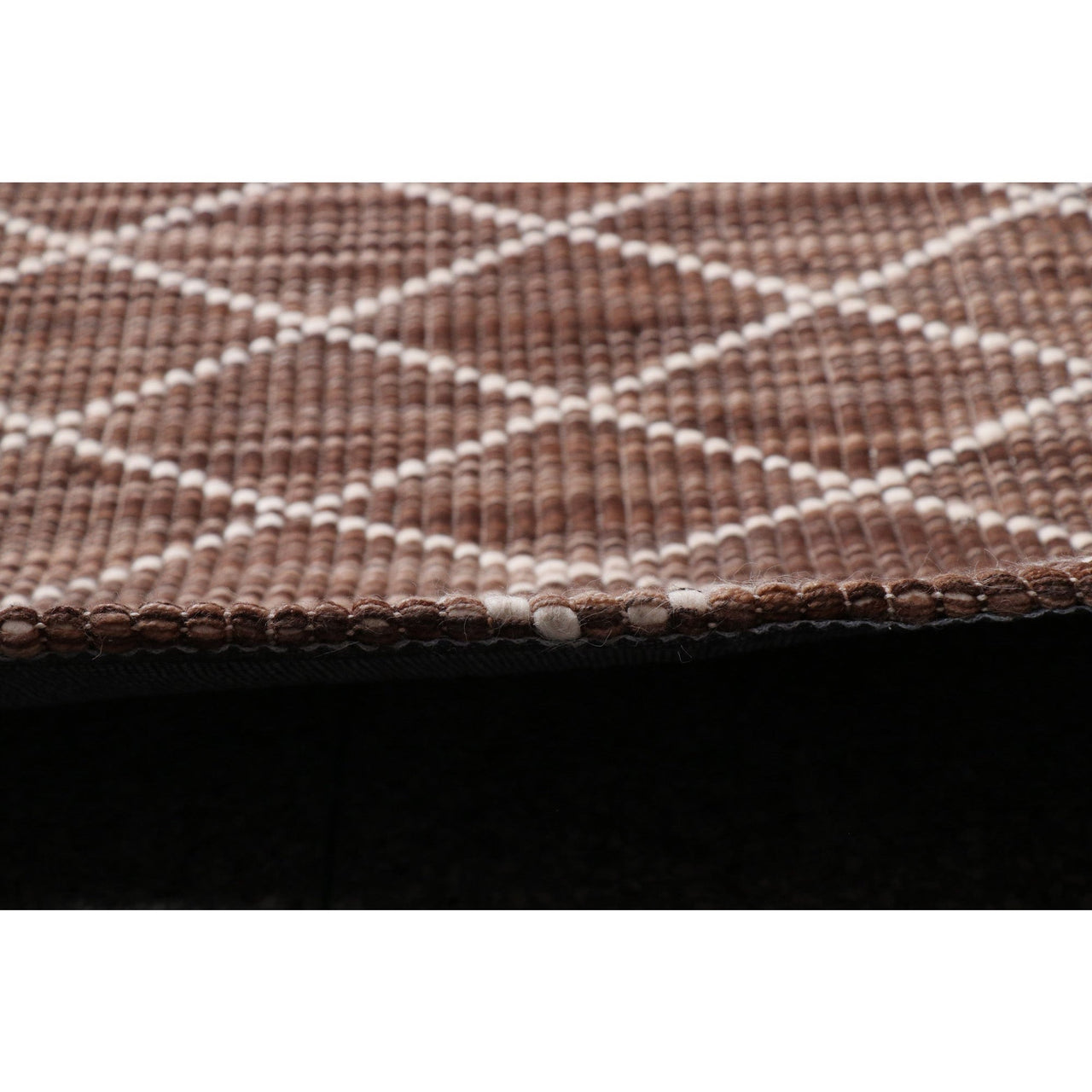 Manchester Wool Rug Manchester 3451 Chocolate Brown Cross Patterned Wool Runner Rug – Rugs ...