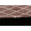 Manchester 3451 Chocolate Brown Cross Patterned Wool Runner Rug - Rugs Of Beauty - 4