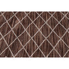 Manchester 3451 Chocolate Brown Cross Patterned Wool Runner Rug - Rugs Of Beauty - 5
