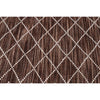 Manchester 3451 Chocolate Brown Cross Patterned Wool Runner Rug - Rugs Of Beauty - 5