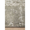 Black Silver Patterned Hand Knotted Oriental Wool Rug - 4