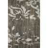 Black Silver Patterned Hand Knotted Oriental Wool Rug - 6