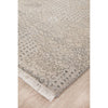 Silver Grey Patterned Hand Knotted Oriental Wool Rug - 2