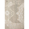 Silver Grey Patterned Hand Knotted Oriental Wool Rug - 4