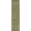 Emerald 755 Green Diamond Patterned Modern Runner Rug - 1