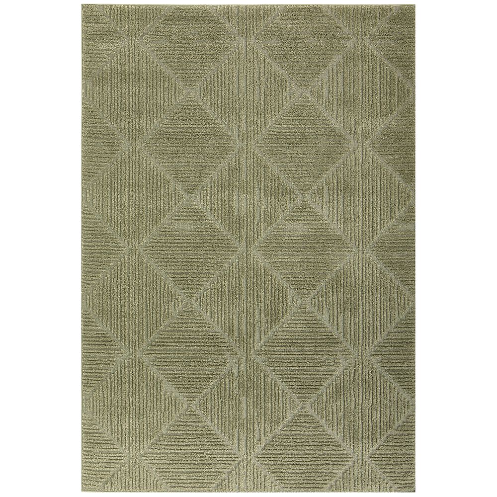 Emerald 755 Green Diamond Patterned Modern Rug - Rugs Of Beauty - 1