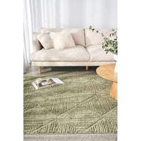 Emerald 755 Green Diamond Patterned Modern Rug - Rugs Of Beauty - 2