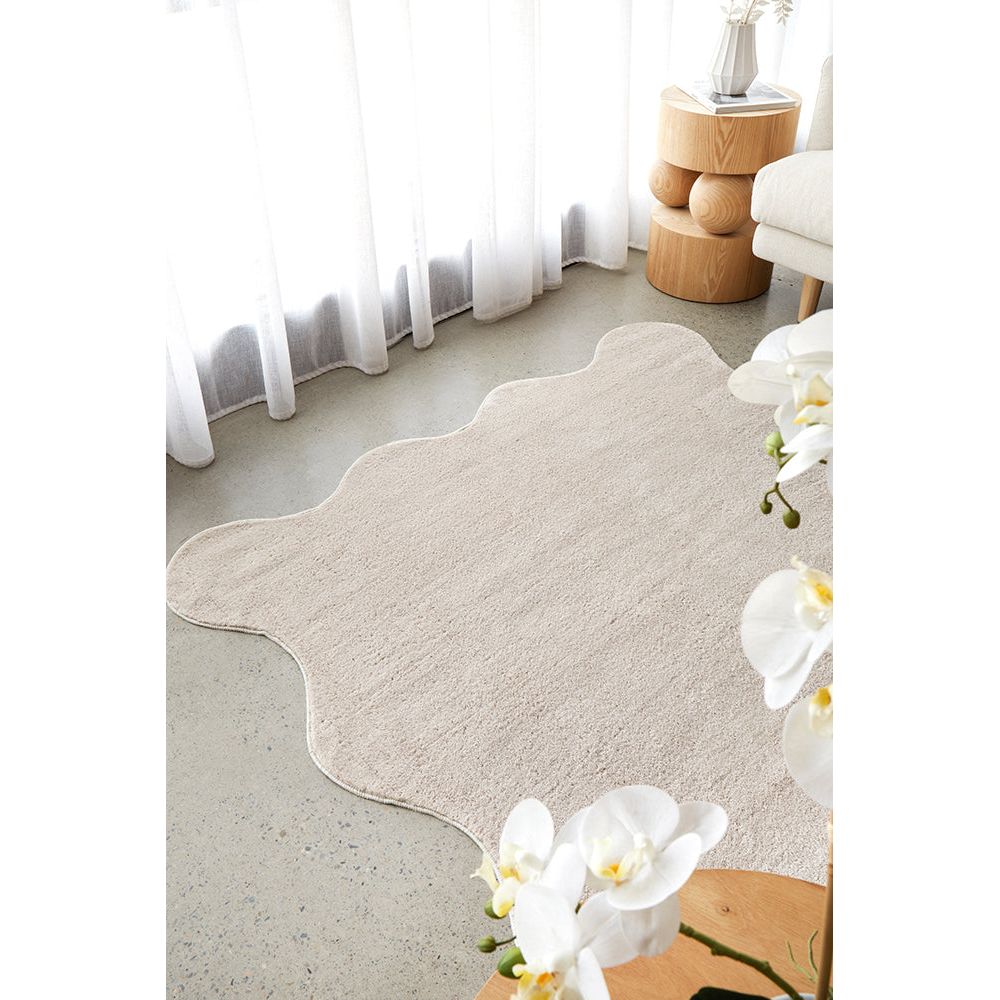 Swansea Beige Machine Washable Modern Rug - Rugs Of Beauty - 3