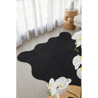 Swansea Black Machine Washable Modern Rug - Rugs Of Beauty - 3