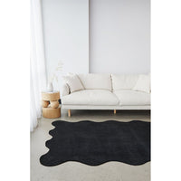 Swansea Black Machine Washable Modern Rug - Rugs Of Beauty - 2