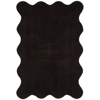 Swansea Black Machine Washable Modern Rug - Rugs Of Beauty - 1