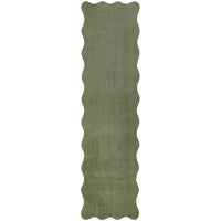 Swansea Green Machine Washable Modern Runner Rug - Rugs Of Beauty - 1