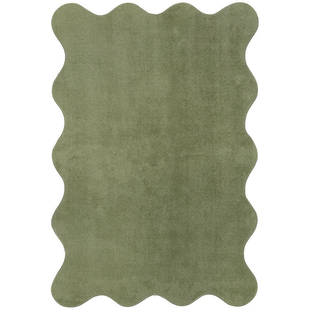 Swansea Green Machine Washable Modern Rug - Rugs Of Beauty - 1
