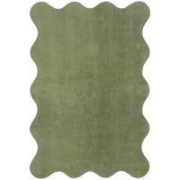 Swansea Green Machine Washable Modern Rug - Rugs Of Beauty - 1