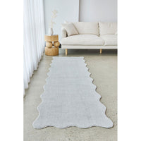 Swansea Silver Grey Machine Washable Modern Runner Rug - Rugs Of Beauty - 2