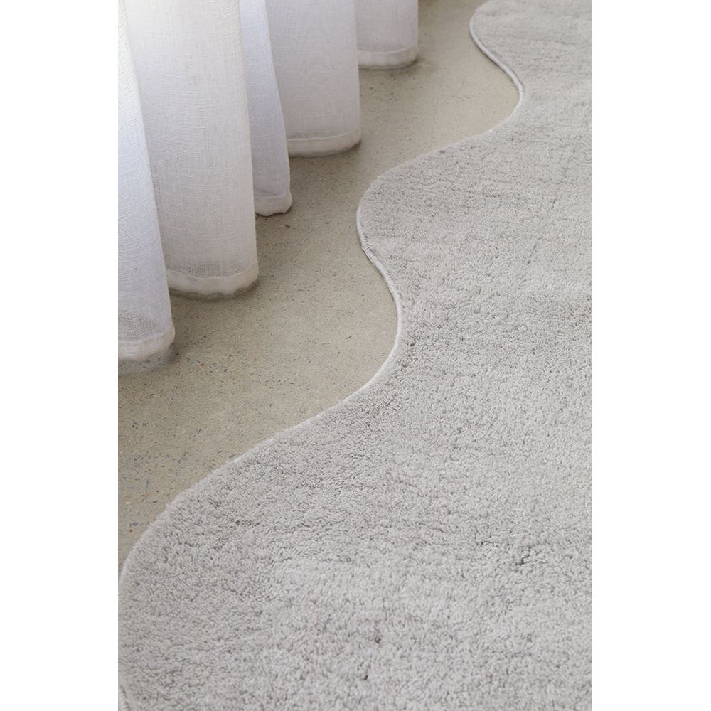 Swansea Silver Grey Machine Washable Modern Runner Rug - Rugs Of Beauty - 3