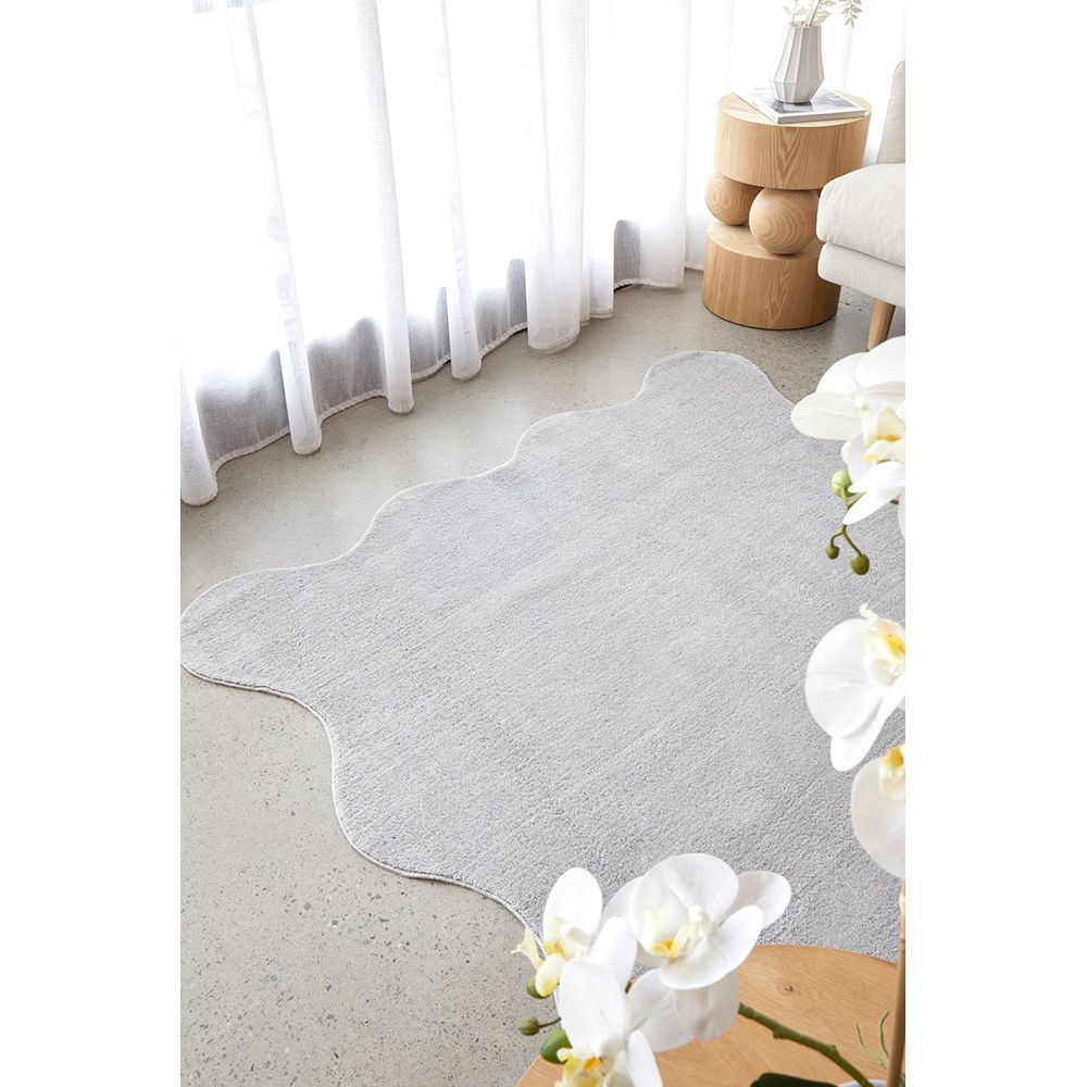 Swansea Silver Grey Machine Washable Modern Rug - Rugs Of Beauty - 3