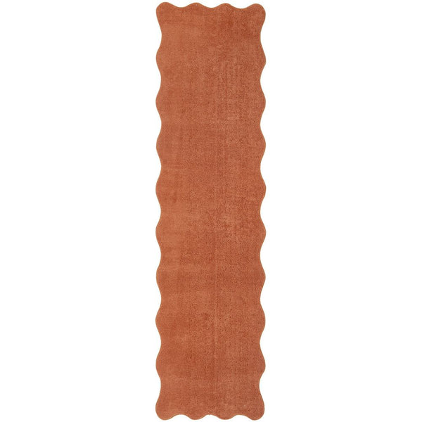 Swansea Terracotta Machine Washable Modern Runner Rug - Rugs Of Beauty - 1
