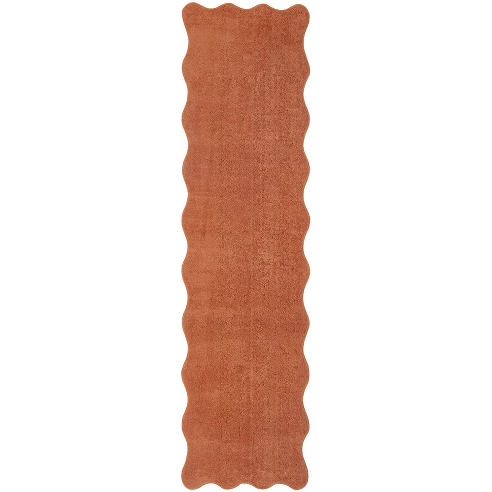 Swansea Terracotta Machine Washable Modern Runner Rug - Rugs Of Beauty - 1