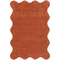 Swansea Terracotta Machine Washable Modern Rug - Rugs Of Beauty - 1
