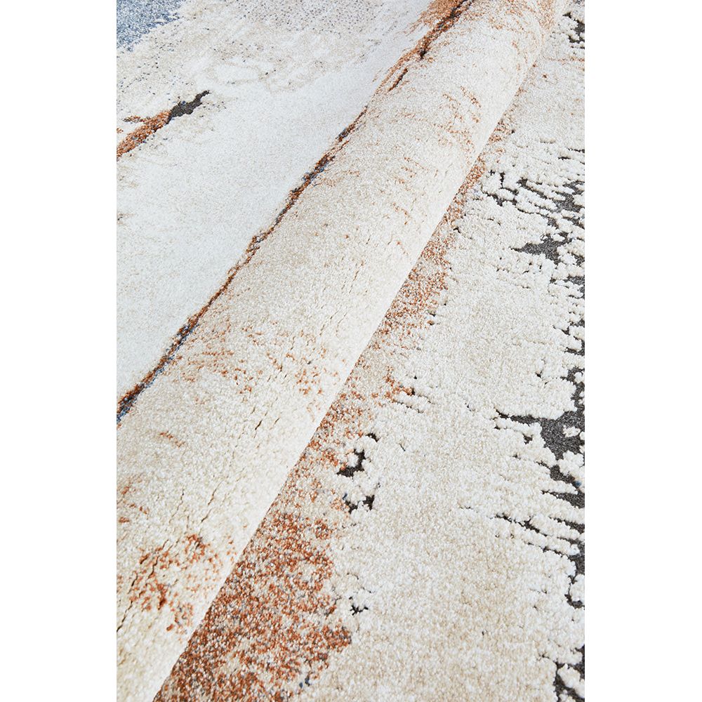 Cologne 2736 Blue Tan Multi Coloured Modern Runner Rug - Rugs Of Beauty - 7