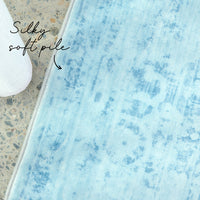 Toronto 525 Aquamarine Blue Modern Machine Washable Rug - Rugs Of Beauty - 4