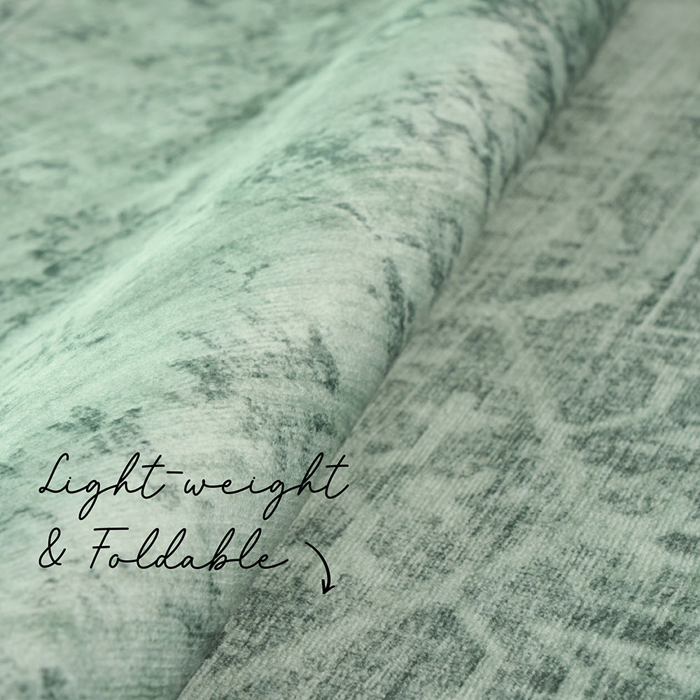 Toronto 525 Emerald Green Modern Machine Washable Rug - Rugs Of Beauty - 6