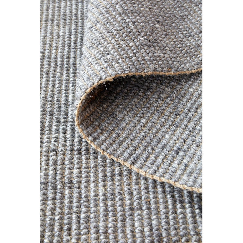 Albany 4721 Grey Wool Jute Runner Rug - Rugs Of Beauty - 6