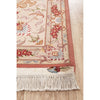 Persian Tabriz Medallion Peach Beige Multi Colour Hand Knotted Wool Rug - Rugs Of Beauty - 3