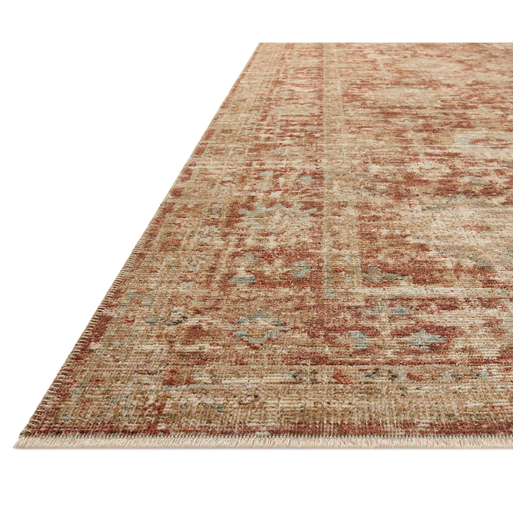 Medowie 1726 Brick Tan Red Earth Multi Coloured Textured Transitional Rug - Rugs Of Beauty - 7