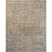 Medowie 1728 Blue Earth Multi Coloured Textured Transitional Rug - Rugs Of Beauty - 1