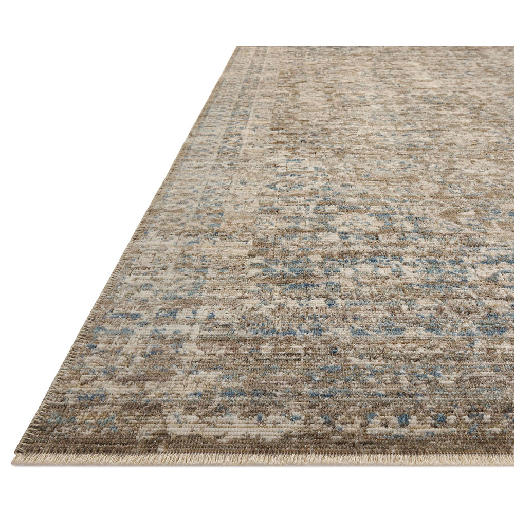 Medowie 1728 Blue Earth Multi Coloured Textured Transitional Rug - Rugs Of Beauty - 6