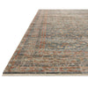 Medowie 1730 Blue Earth Multi Coloured Textured Transitional Rug - Rugs Of Beauty - 6