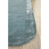 Hayman Aqua Blue Wool Viscose Modern Runner Rug - Rugs Of Beauty - 3