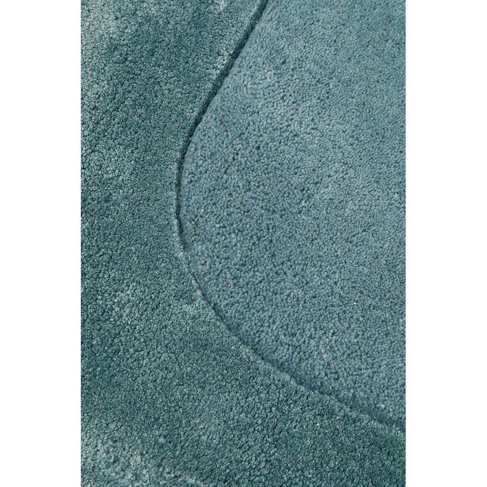 Hayman Aqua Blue Wool Viscose Modern Runner Rug - Rugs Of Beauty - 5