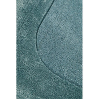 Hayman Aqua Blue Wool Viscose Modern Runner Rug - Rugs Of Beauty - 5