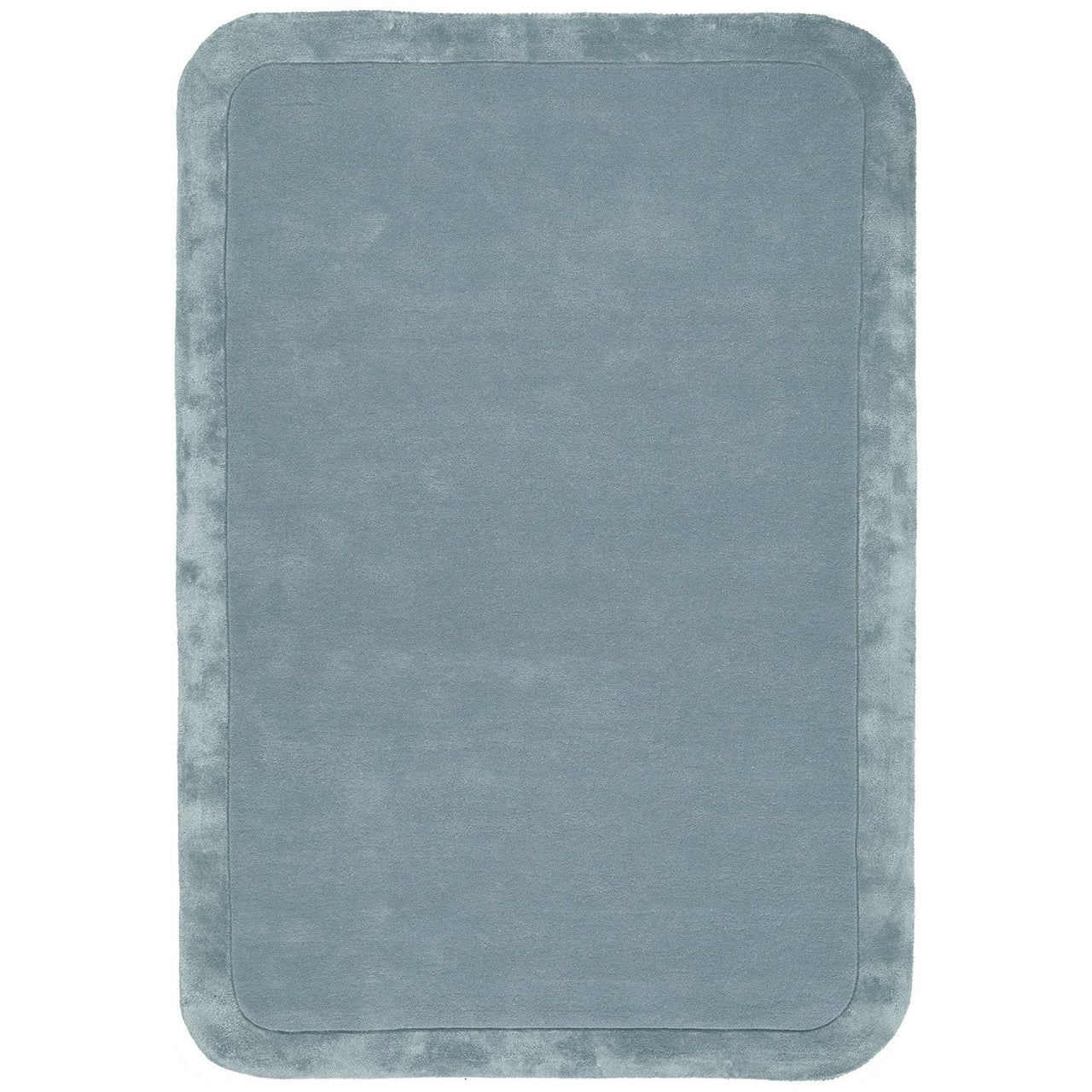 Hayman Aqua Blue Wool Viscose Modern Rug - Rugs Of Beauty - 1