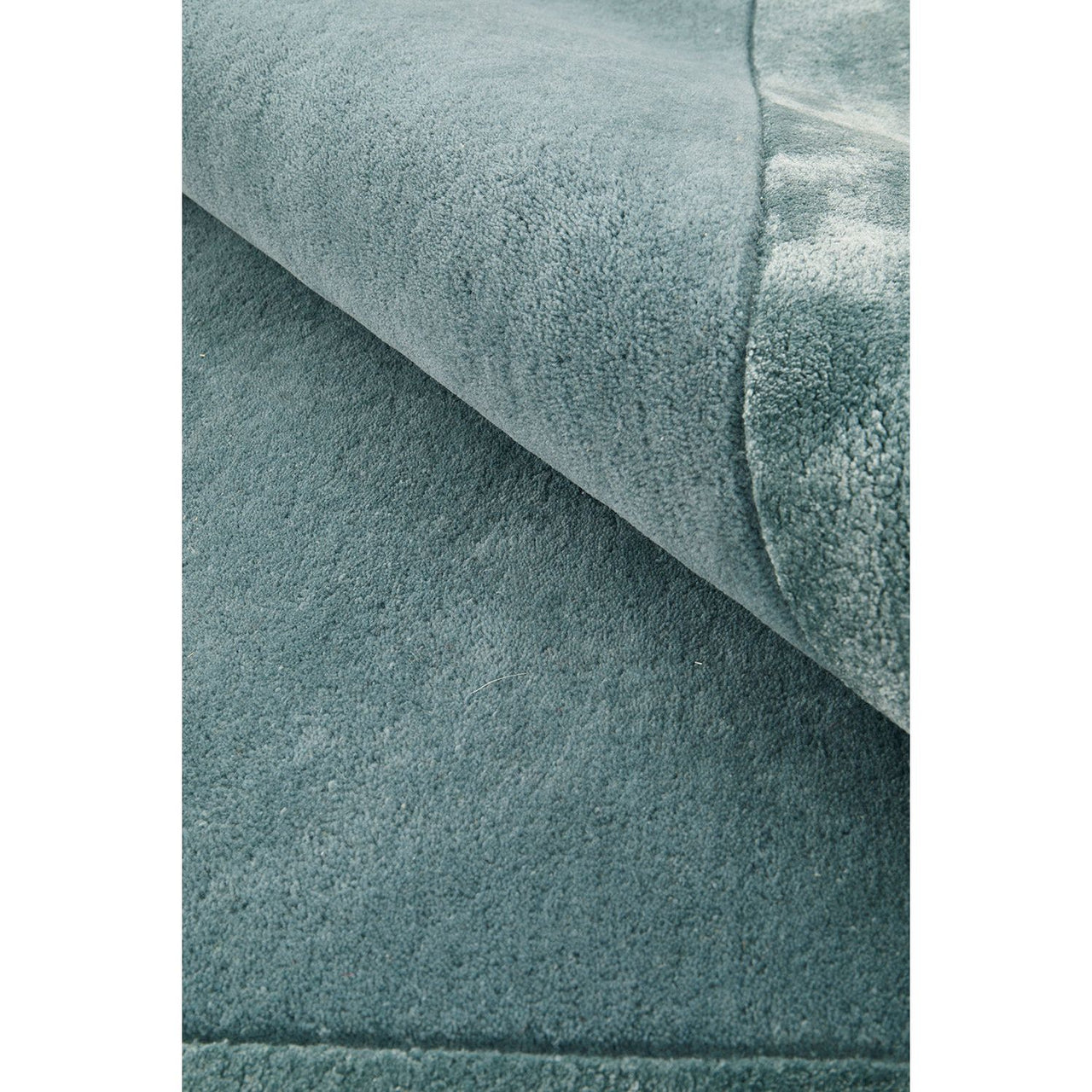 Hayman Aqua Blue Wool Viscose Modern Rug - Rugs Of Beauty - 7