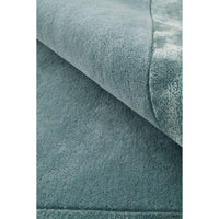 Hayman Aqua Blue Wool Viscose Modern Rug - Rugs Of Beauty - 7