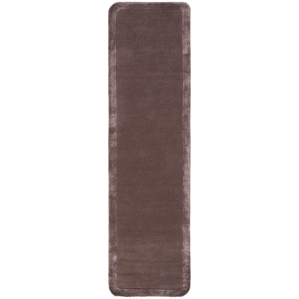Hayman Plum Purple Wool Viscose Modern Runner Rug - Rugs Of Beauty - 1