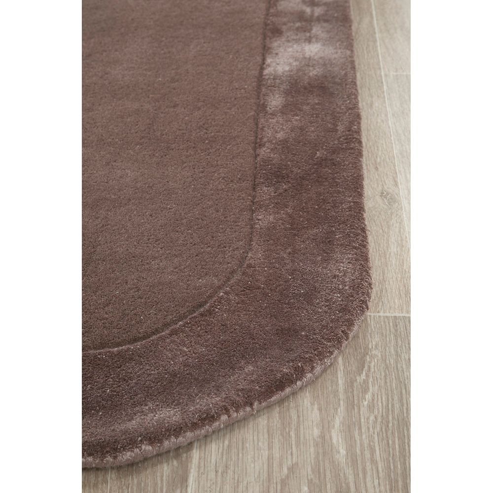 Hayman Plum Purple Wool Viscose Modern Runner Rug - Rugs Of Beauty - 3