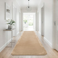 Hayman Beige Wool Viscose Modern Runner Rug - Rugs Of Beauty - 2