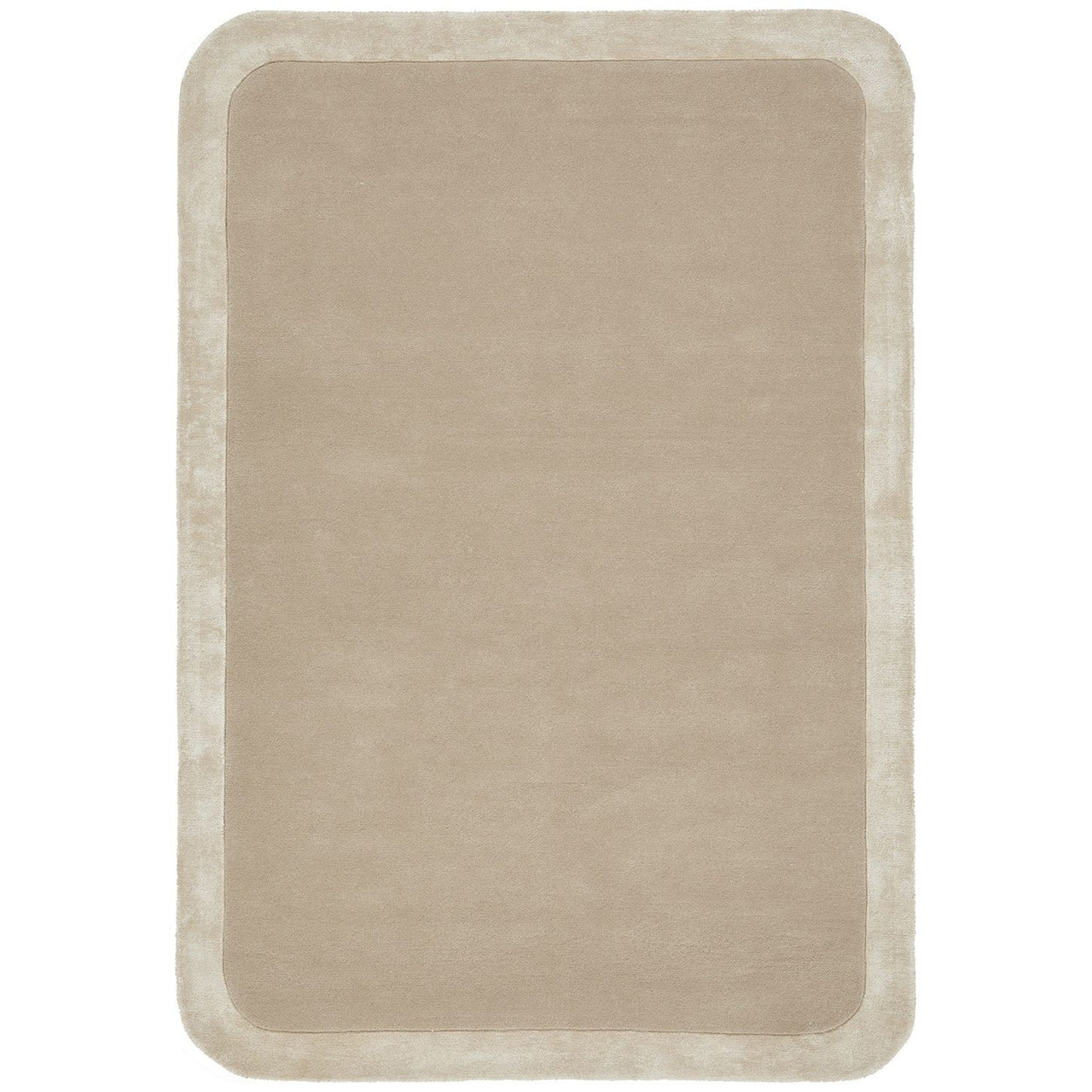 Hayman Beige Wool Viscose Modern Rug - Rugs Of Beauty - 1
