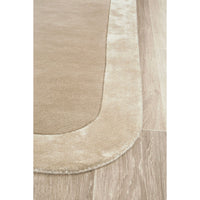Hayman Beige Wool Viscose Modern Rug - Rugs Of Beauty - 3