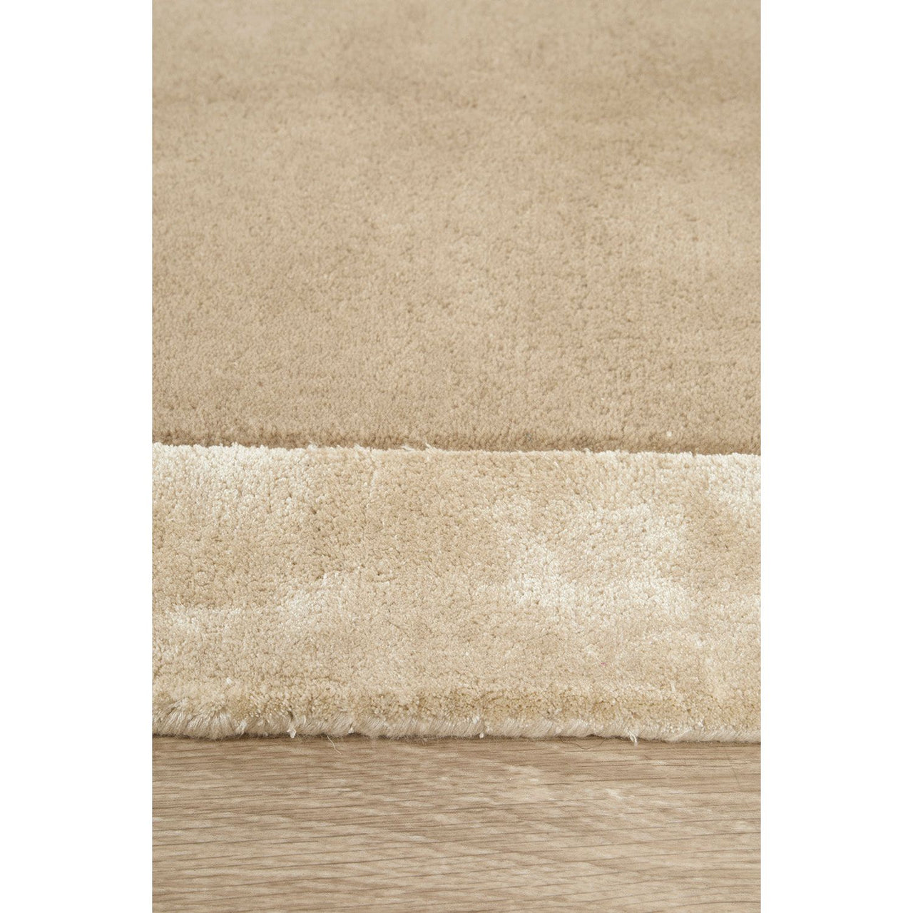 Hayman Beige Wool Viscose Modern Rug - Rugs Of Beauty - 4