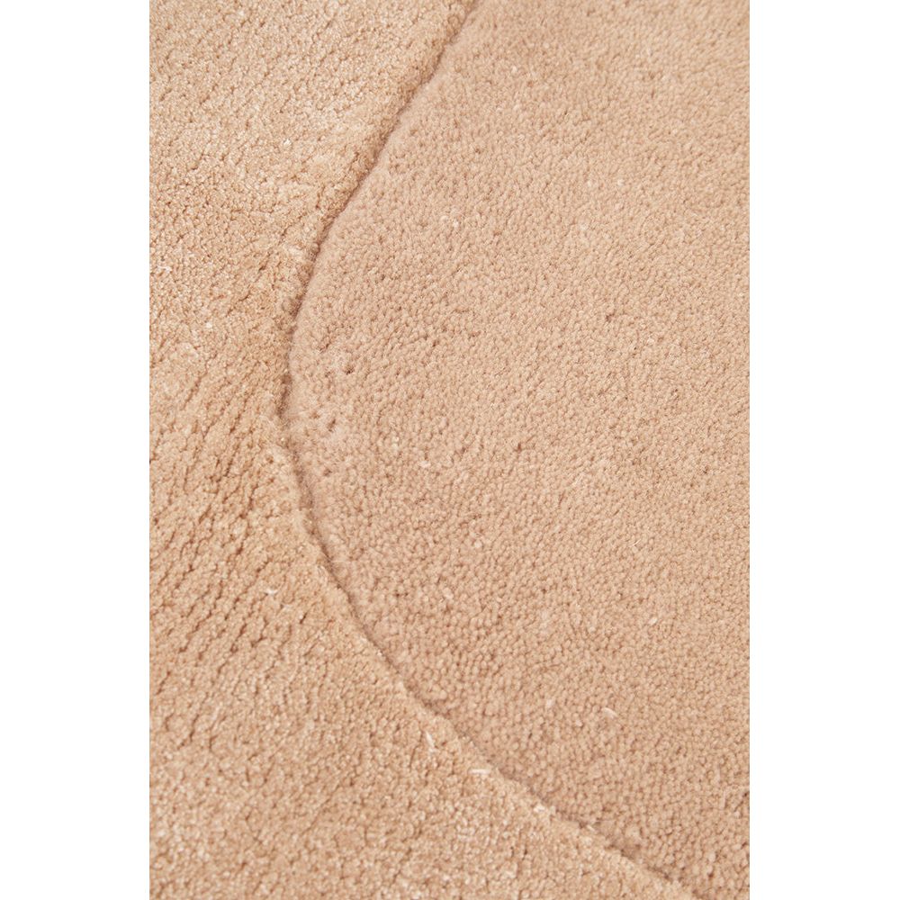 Hayman Nude Neutral Wool Viscose Modern Runner Rug - Rugs Of Beauty - 5