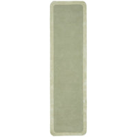 Hayman Green Wool Viscose Modern Runner Rug - Rugs Of Beauty - 1