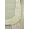 Hayman Green Wool Viscose Modern Runner Rug - Rugs Of Beauty - 3